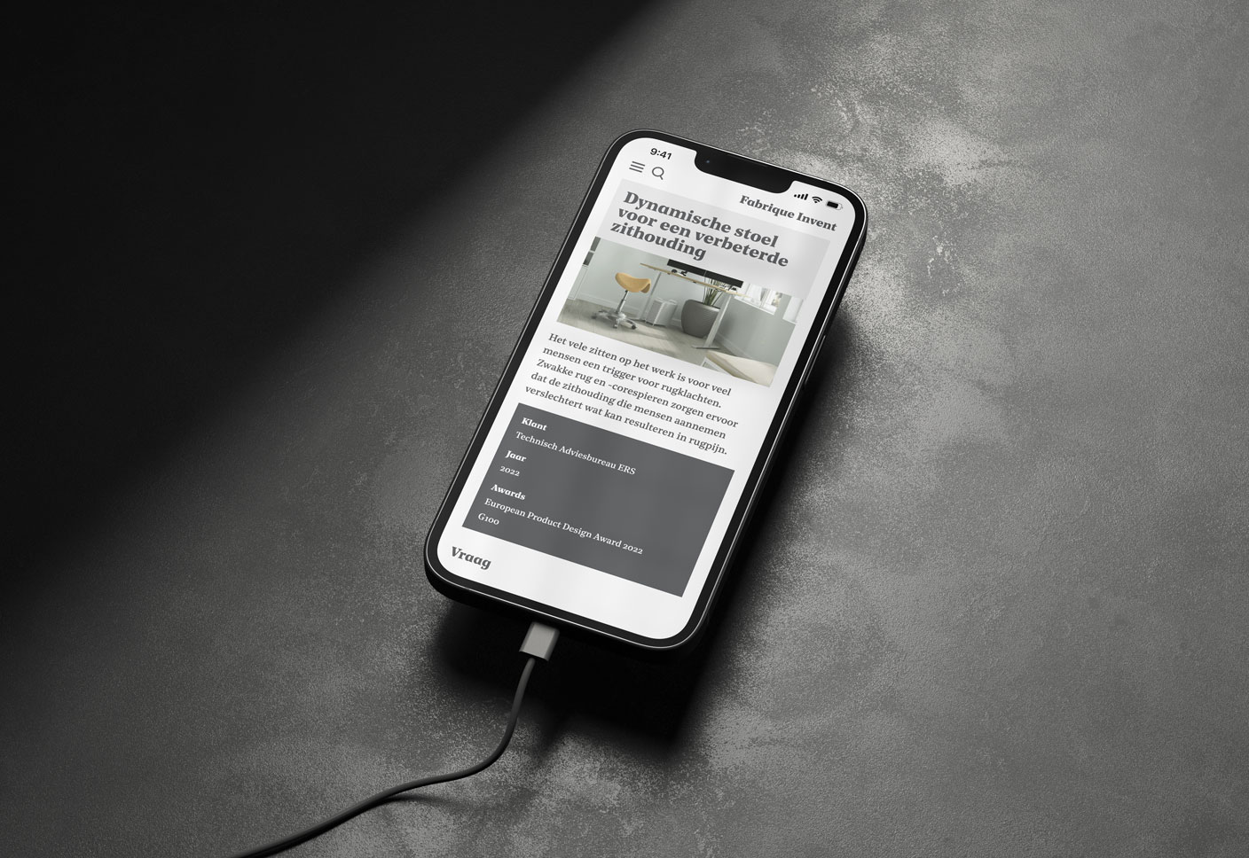 Mockup WordPress website Fabrique Invent