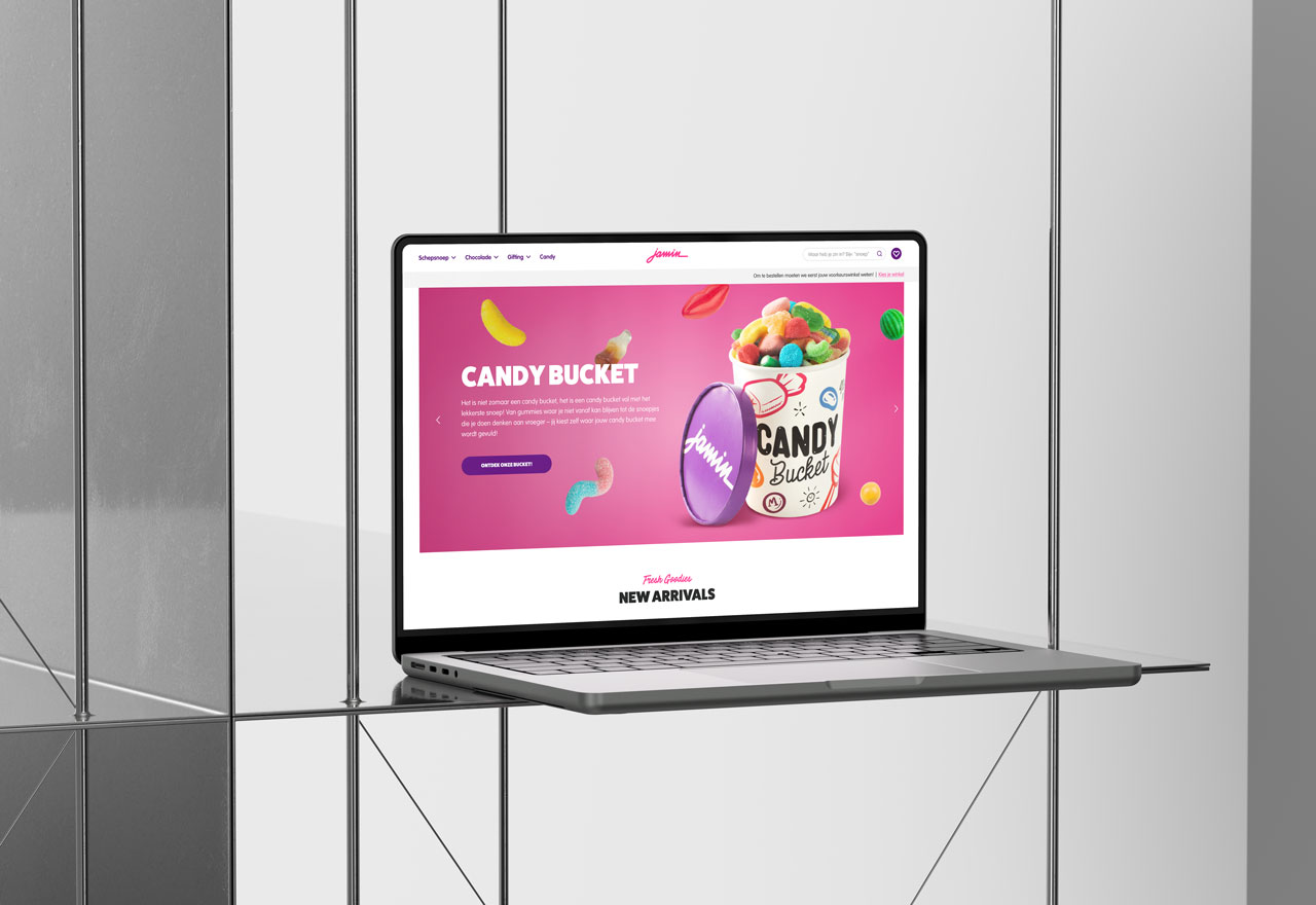 Jamin website mockup